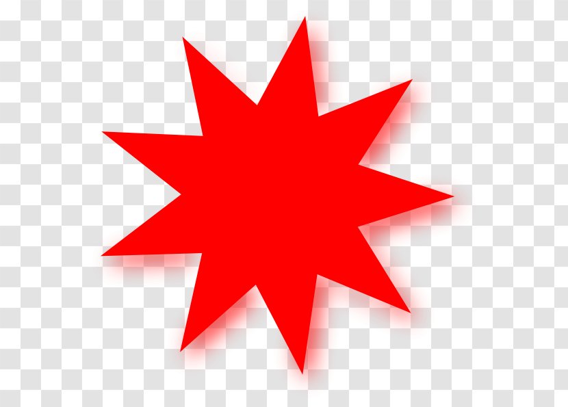 Red Star Clip Art - Big Bullet Cliparts Transparent PNG
