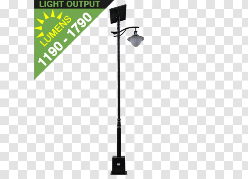 Solar Street Light Lamp Fixture Transparent PNG