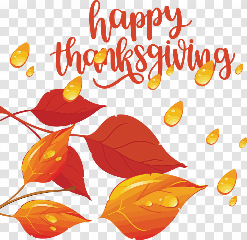 Happy Thanksgiving Autumn Fall Transparent PNG