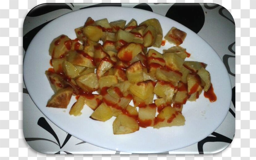 Patatas Bravas Home Fries Vegetarian Cuisine Side Dish Recipe - Fried Potato Transparent PNG