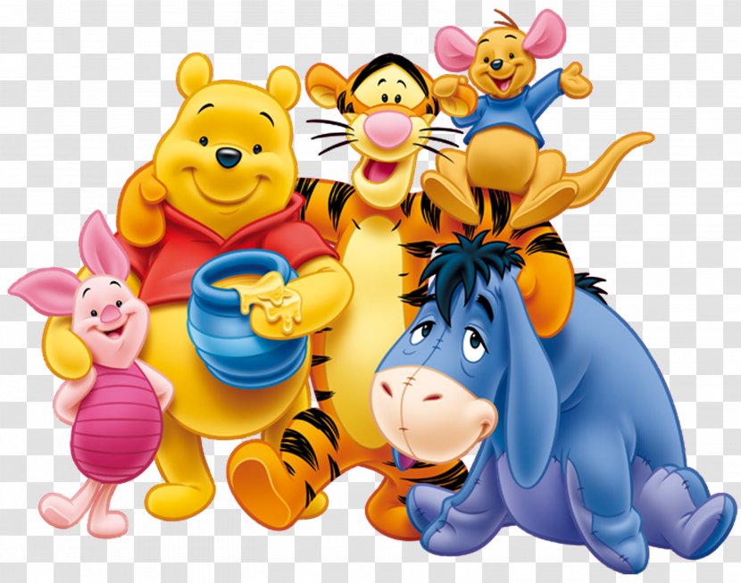 A World Of Winnie-the-Pooh Winnie The Pooh Piglet Eeyore - Transparent And Friends Transparent PNG