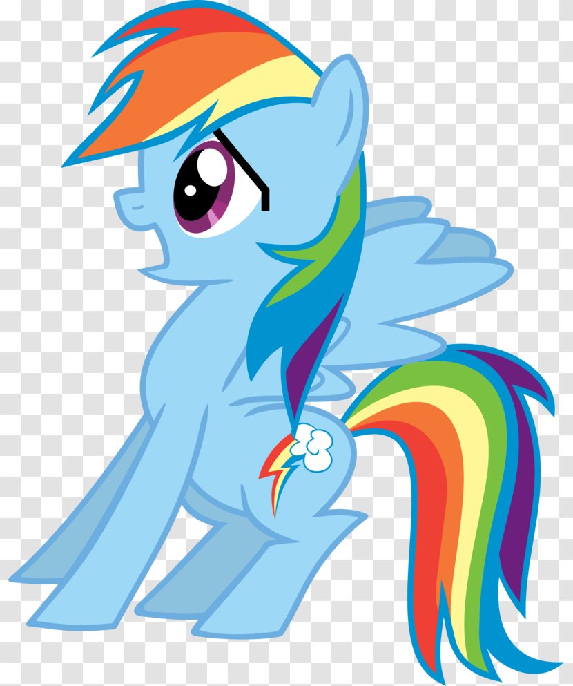 Pony Horse Line Art Clip - Animal Figure - Little Rainbow Dash Transparent PNG