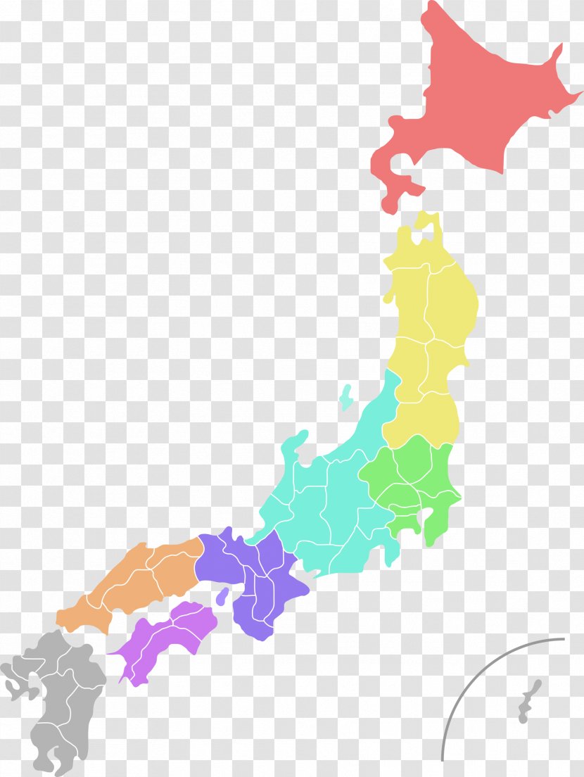 Prefectures Of Japan World Map Clip Art - Geography Cliparts Transparent PNG