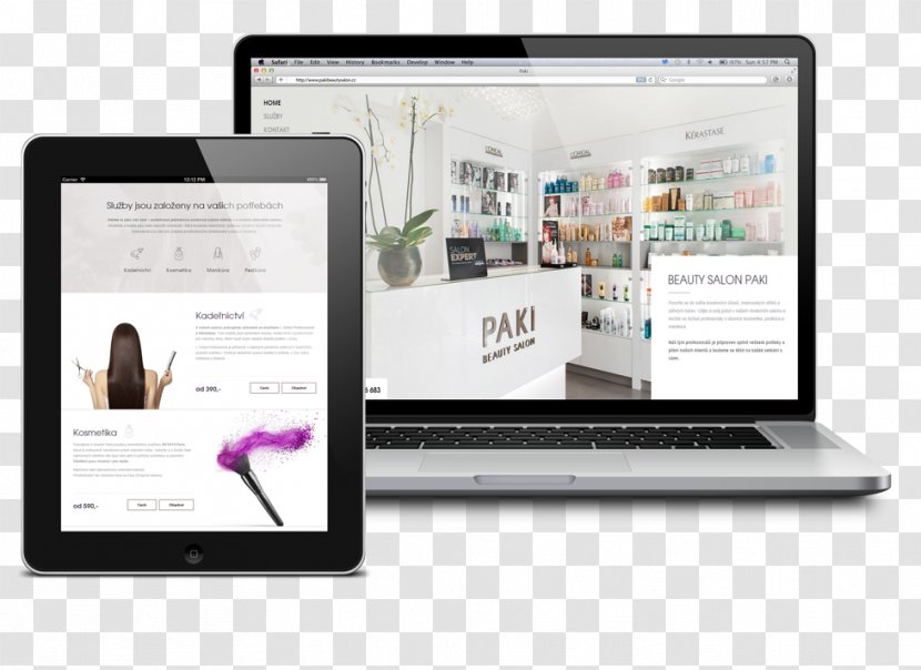 Responsive Web Design Development - Multimedia - Beauty Studio Transparent PNG