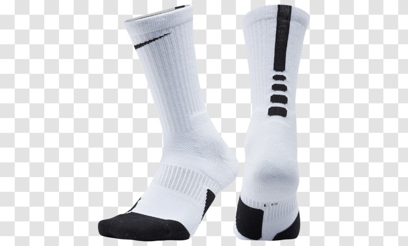 Men's Nike Elite Crew Socks 1.5 Basketball Mid - Shoe Transparent PNG