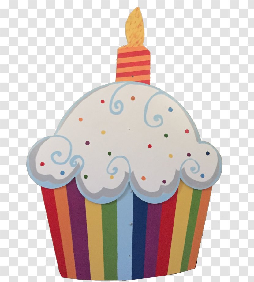 Cupcake Birthday Cake Muffin - Party Hat Transparent PNG