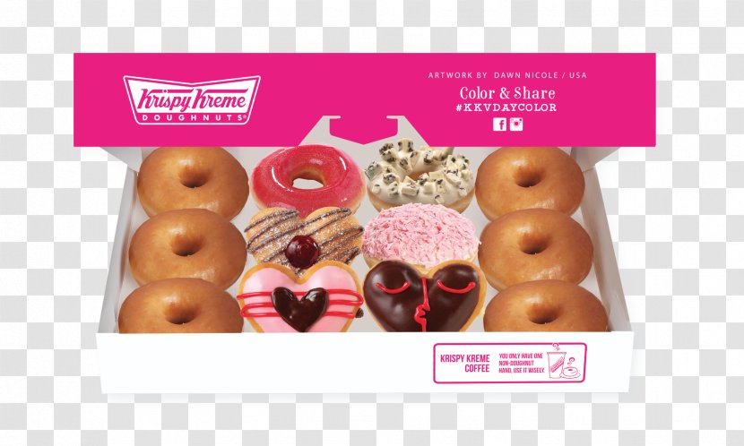 Donuts Love Food Krispy Kreme Cream - Valentine S Day - Valentine's Transparent PNG