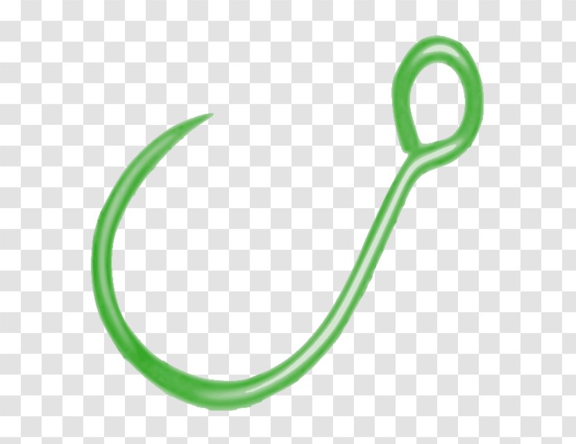 Body Jewellery Line Font - Green - Hook Transparent PNG