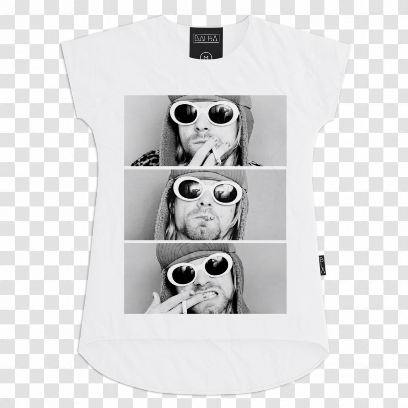 T-shirt Shoulder White Sleeve Font - Kurt Cobain Transparent PNG