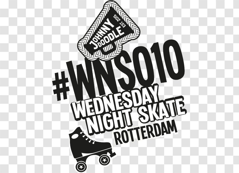 Logo Skateboarding Rotterdam Font - Roller Disco Transparent PNG