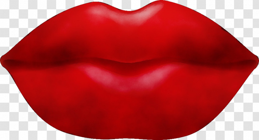Lips Red Close-up Heart Transparent PNG