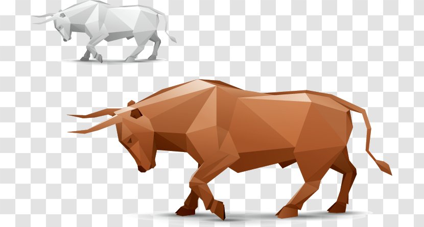 Origami Bull Cattle Paper - Rhino Dinosaur Transparent PNG