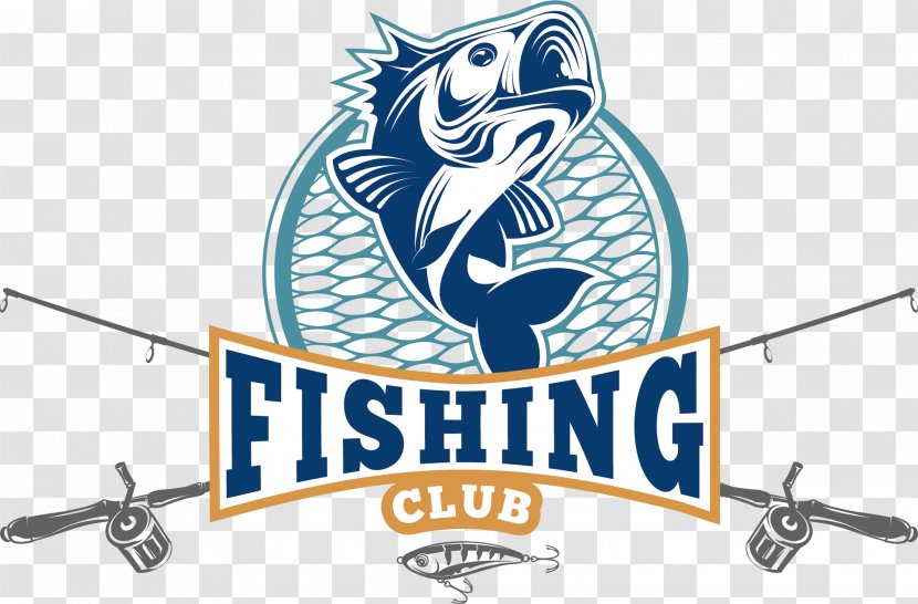 Logo Fishing Rod Angling Association - Club Vector Transparent PNG
