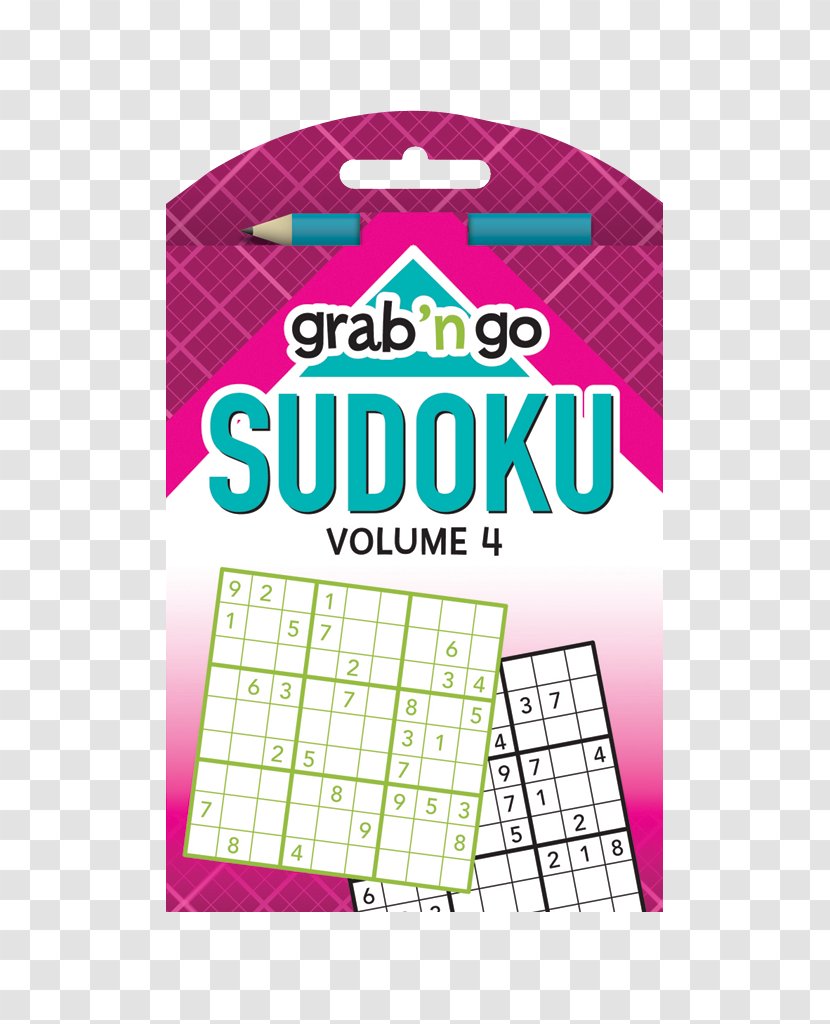 Paperback Grab 'n Go Puzzles Sudoku: Cardinal-sapphire Edition Graphic Design Book - Sapphire Transparent PNG