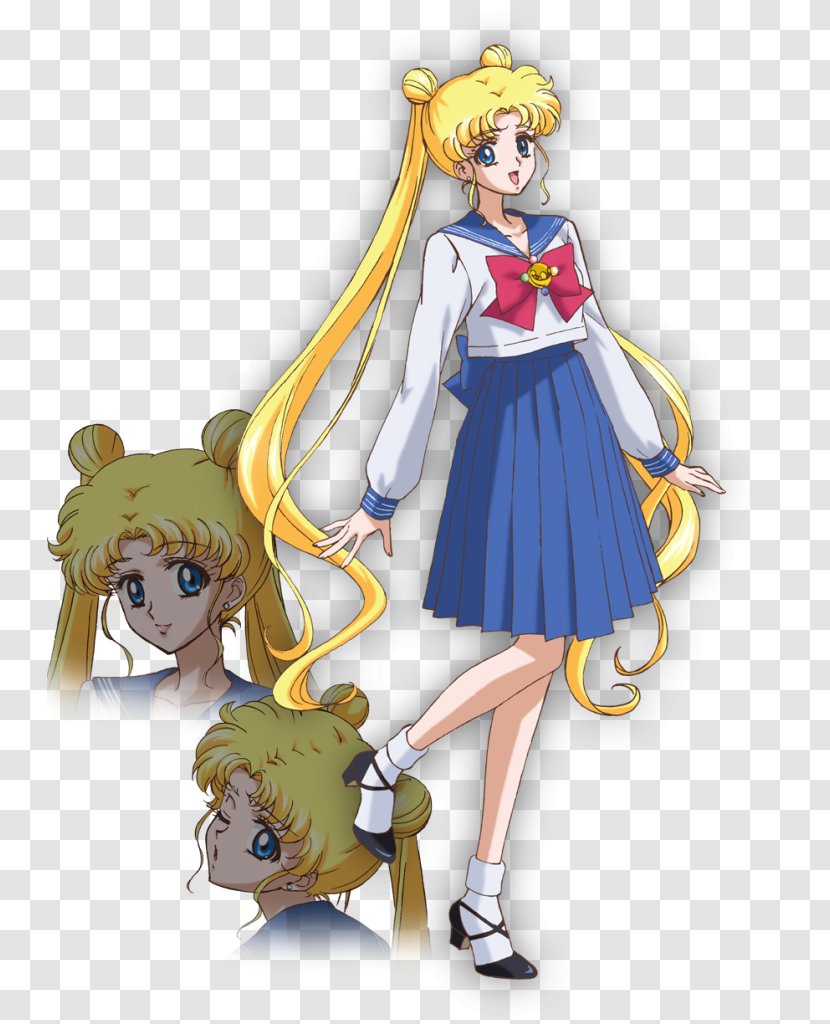 Sailor Moon Jupiter Mercury Venus School Uniform - Cartoon - Ikuko Tsukino Transparent PNG