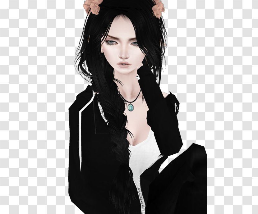 Hair Coloring Black Brown Fashion - Model Transparent PNG