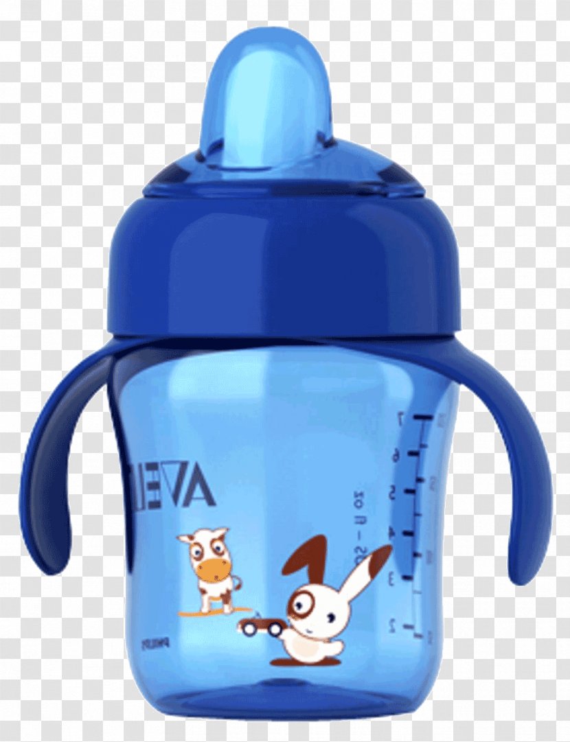Sippy Cups Philips Avent My Bendy Straw Cup Easy Penguin - Electric Blue Transparent PNG