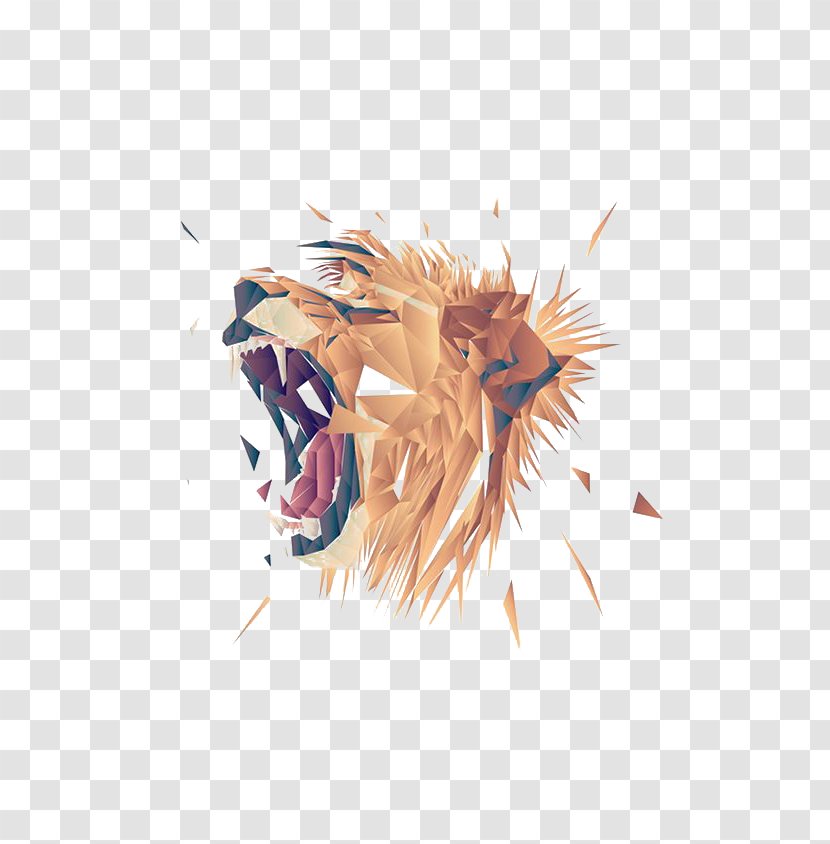 Lion Roar - Geometry - Roaring Transparent PNG