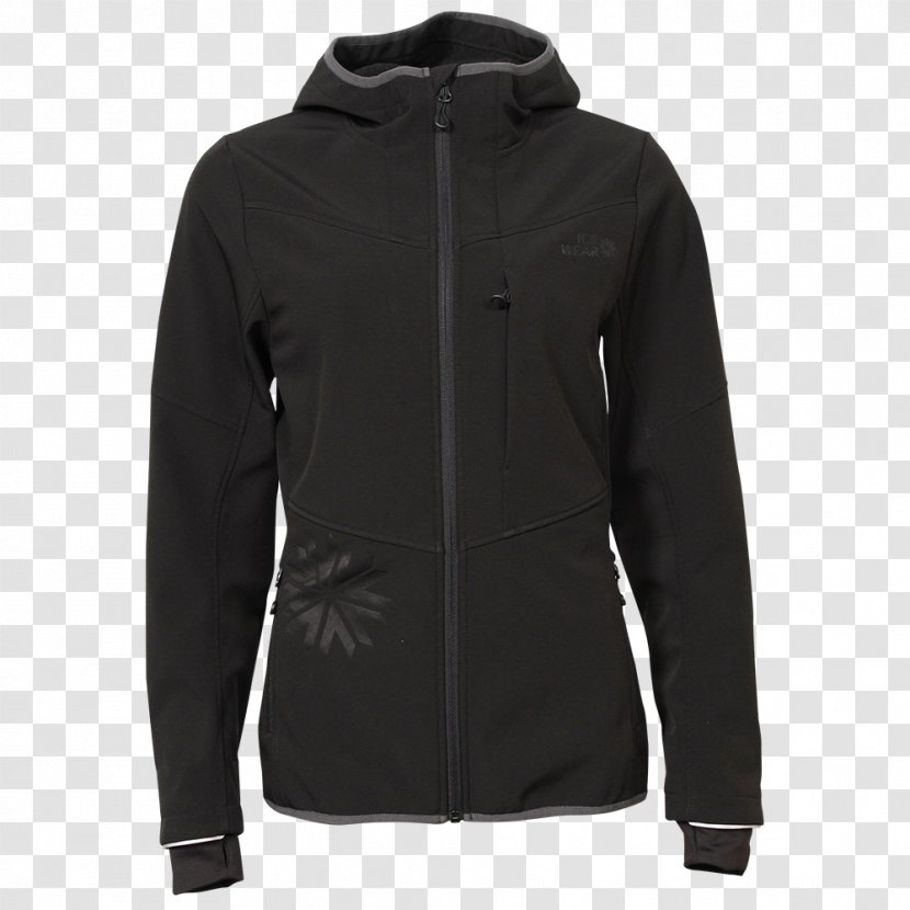 Clothing Hoodie Sweater Coat T-shirt - Black Transparent PNG