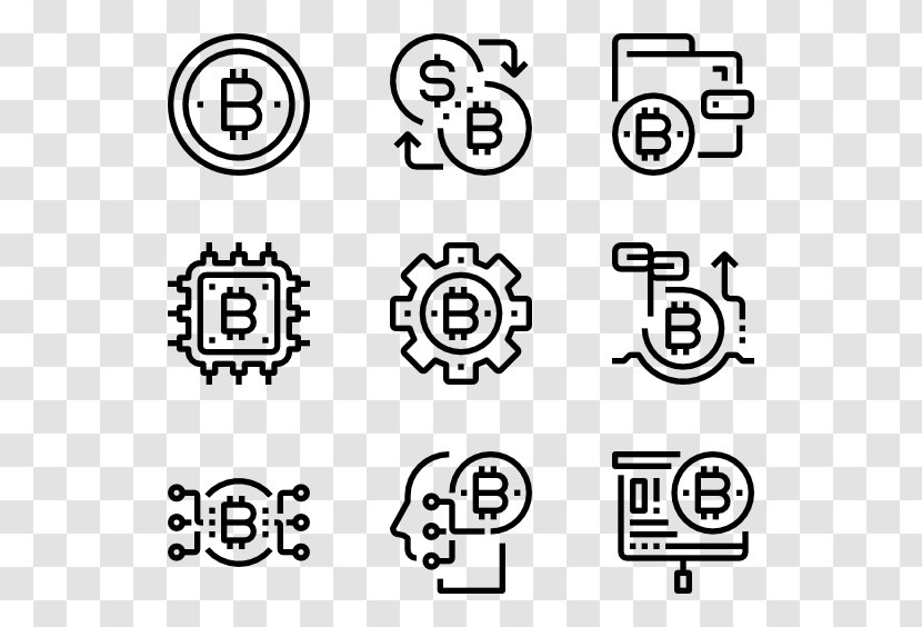 Icon Design Customer Service Clip Art - Monochrome - Bitcoin Psd Transparent PNG