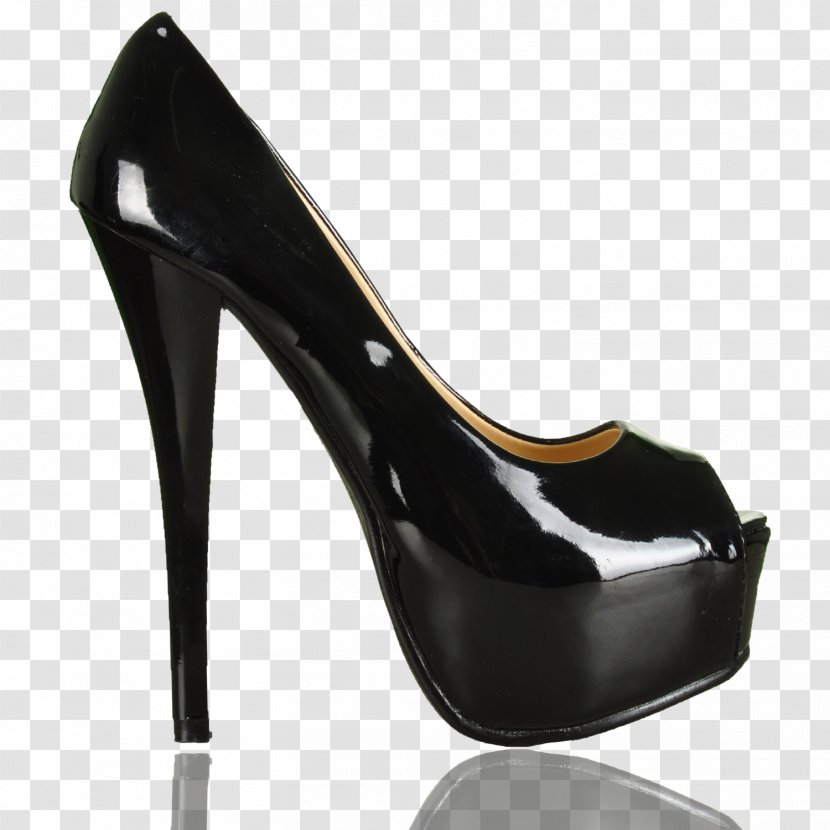 Shoe High-heeled Footwear Black Sandal - High Heel Transparent PNG