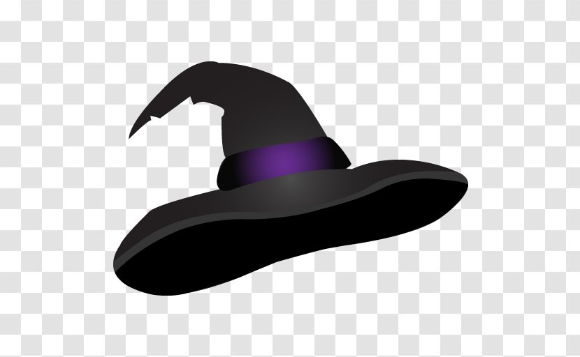 Witch Hat Halloween Clip Art - Purple - Witches Transparent PNG