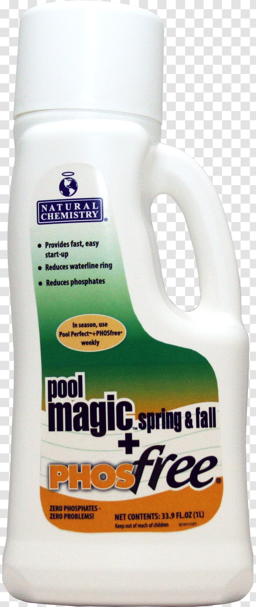 Natural Chemistry 05141 Pool Magic PhosFree 1 Liter Product Swimming Pools Household - Mesh In Stores Transparent PNG