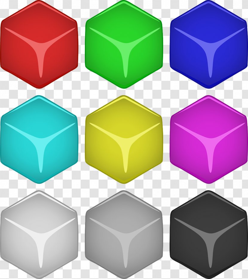 Cube Three-dimensional Space Geometry Clip Art - Dice Transparent PNG