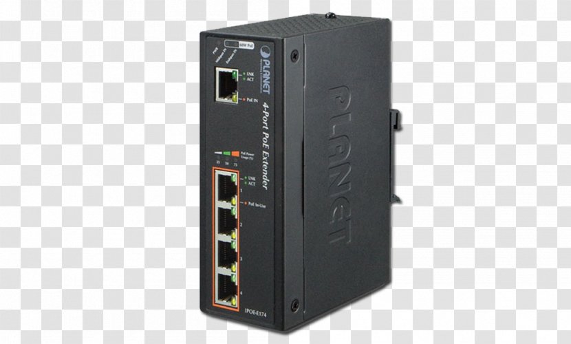 Computer Cases & Housings Power Over Ethernet Gigabit IEEE 802.3af Network - Switch Transparent PNG
