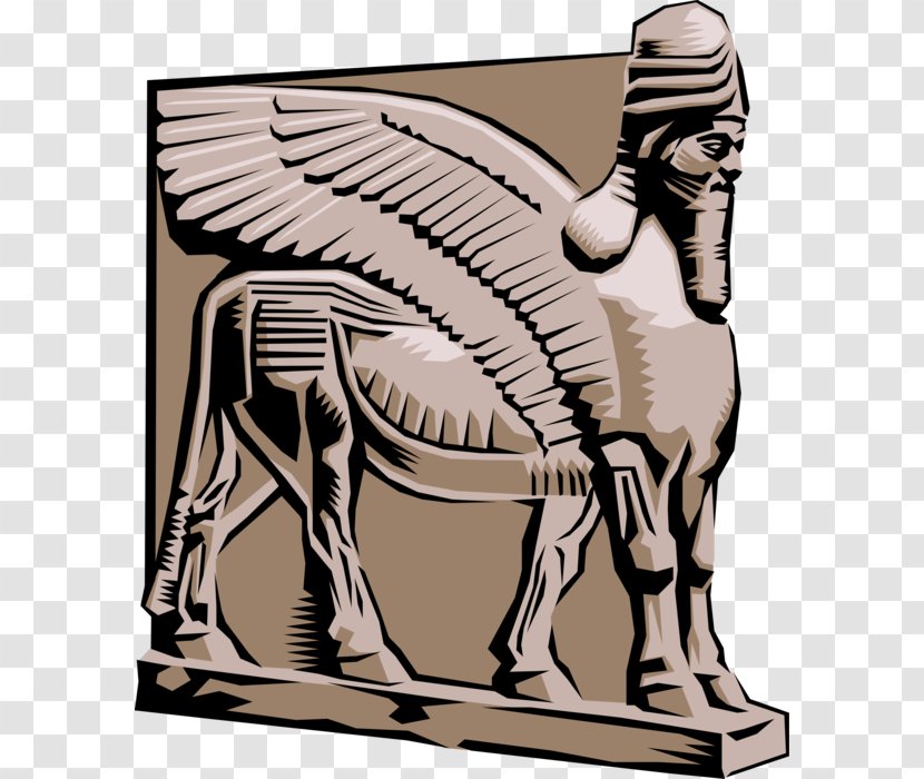 Lamassu Assyria Winged Lion Possessive Pronoun Transparent PNG