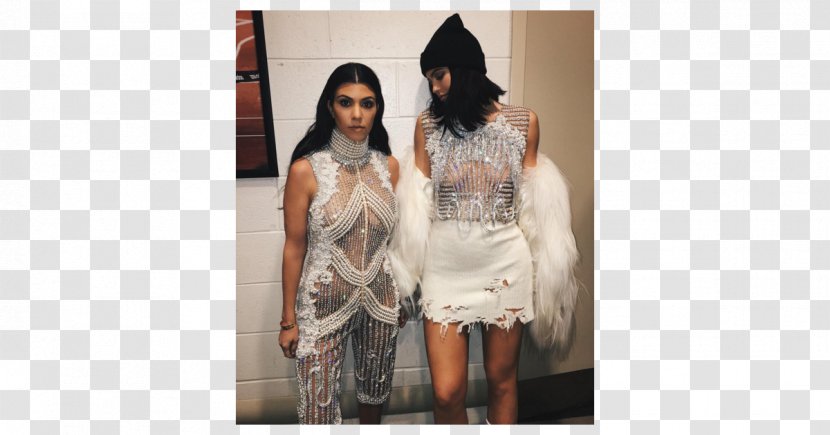 New York Fashion Week Met Gala Kendall And Kylie Adidas Yeezy - Watercolor - Kardashian Transparent PNG