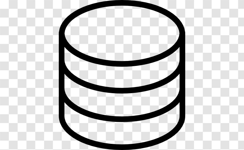 Database - Data Center - Black And White Transparent PNG