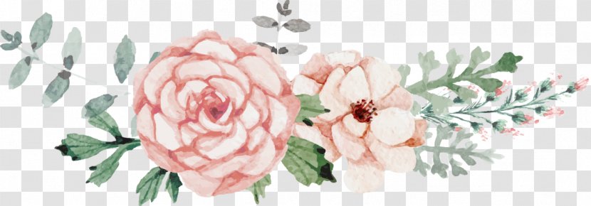Wedding Invitation Flower Watercolor Painting Floral Design - Leaf - Vector Flowers Transparent PNG