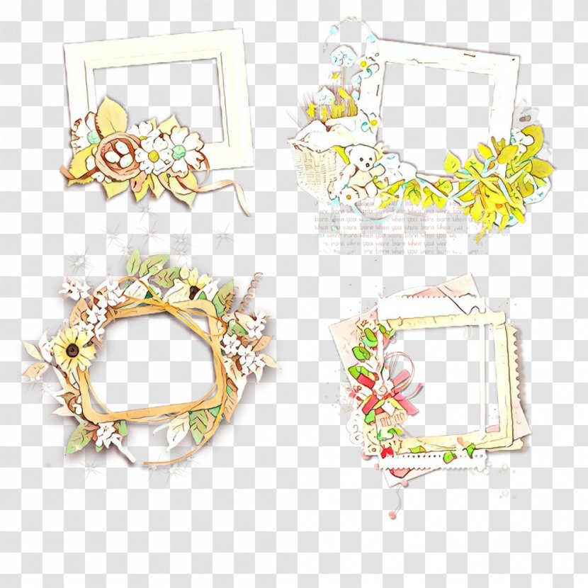 Flower Photo Frame - Digital Art - Earrings Jewellery Transparent PNG