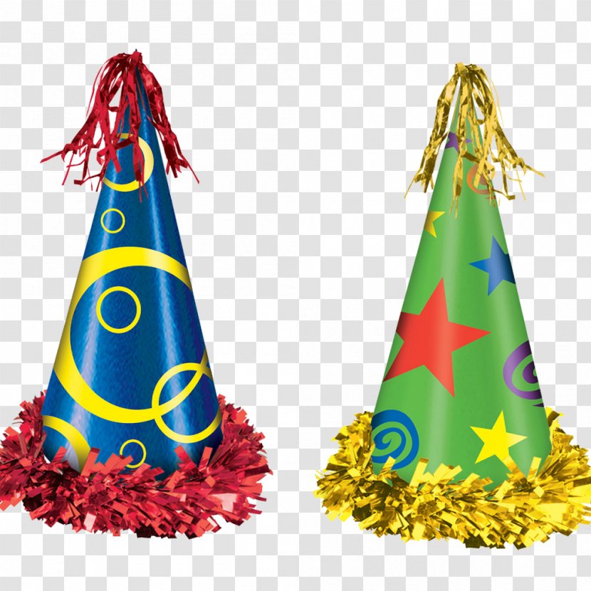 Party Hat Birthday Clip Art - Golden Transparent PNG