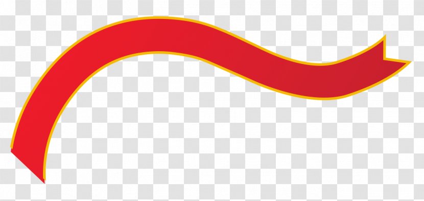 Logo Line Crescent Angle - Orange Transparent PNG