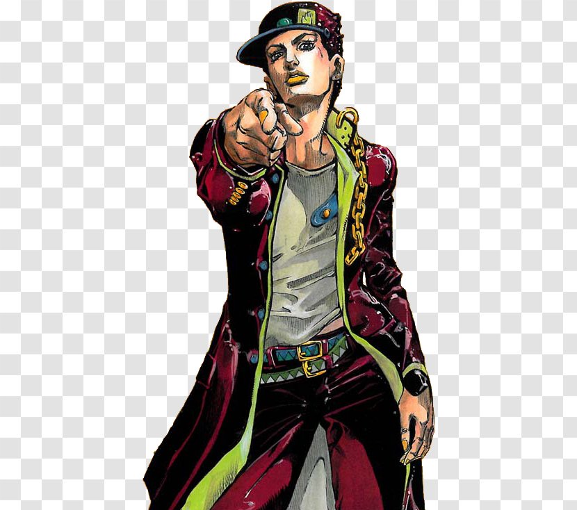 Jotaro Kujo Hirohiko Araki Josuke Higashikata JoJomenon JoJo's Bizarre Adventure - Silhouette - Cartoon Transparent PNG