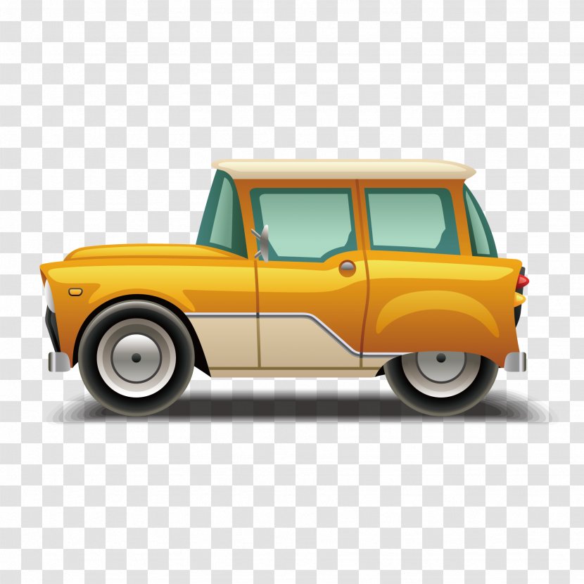 Car Icon - Classic - Vector Yellow Transparent PNG