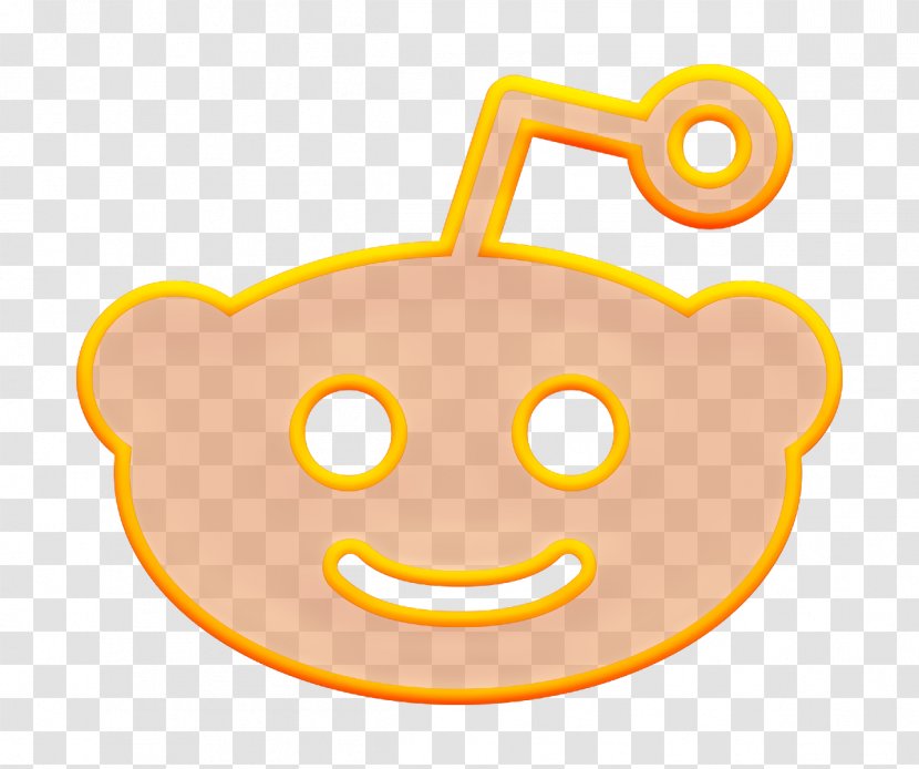 Line Icon Reddit Social - Smile - Happy Smiley Transparent PNG