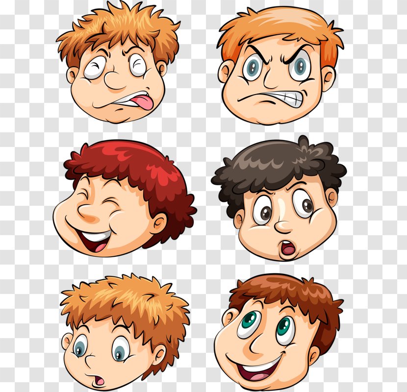 Animation Clip Art - Different Expressions Avatar Transparent PNG
