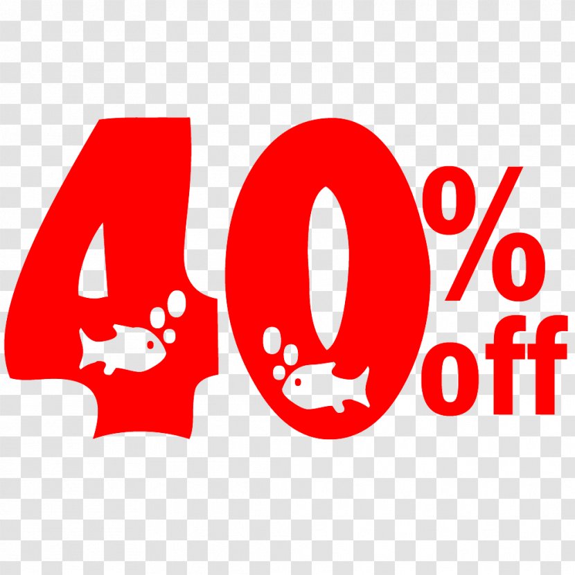 New Year Sale 40% Off Discount Tag. - Coupon - Internet Transparent PNG