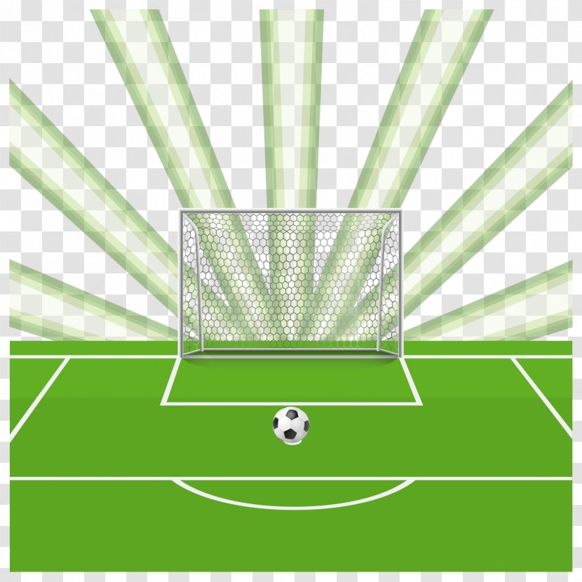 Football Pitch Goal - Stadium - Sports Soccer Field Vector Transparent PNG