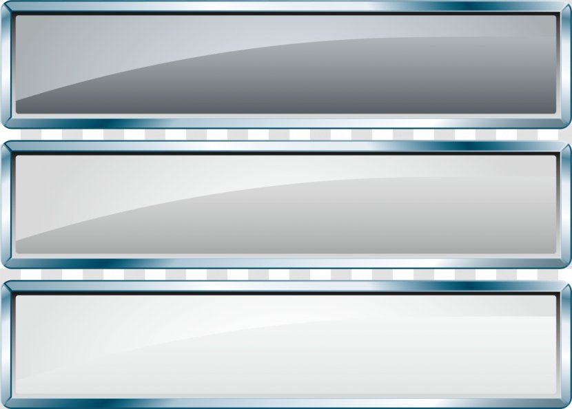 Web Banner - 3d Computer Graphics - Silver Label Banners Transparent PNG