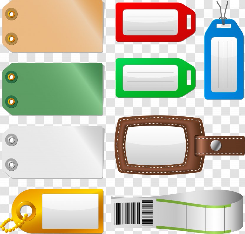 Bag Tag Label Baggage Sticker Clip Art - Luggage Clipart Transparent PNG