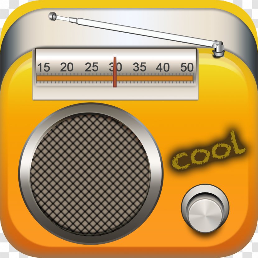 Radio Station Broadcasting Internet Logo - Yellow Transparent PNG