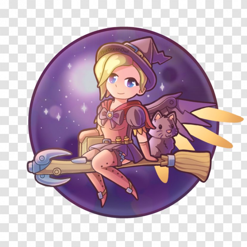 Mercy Drawing Cartoon - Silhouette - Witch Transparent PNG