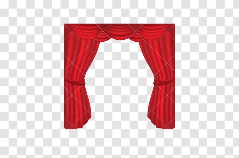 Window Treatment Theater Drapes And Stage Curtains Cinema - Theatre - Red Curtain Transparent PNG