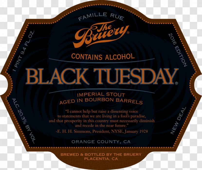The Bruery Font Product Brand - Homebrewing Transparent PNG