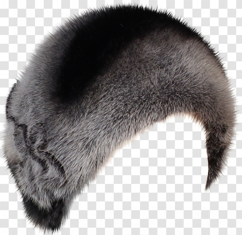 Fur Headgear Cap Hat - Black Transparent PNG