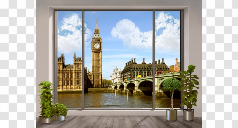 Window Palace Of Westminster Big Ben Photography Gradiyent Print - Home Transparent PNG